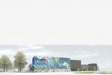 Bekkering Adams Architecten - leerpark Dordrecht - render perspectief voorgevel
